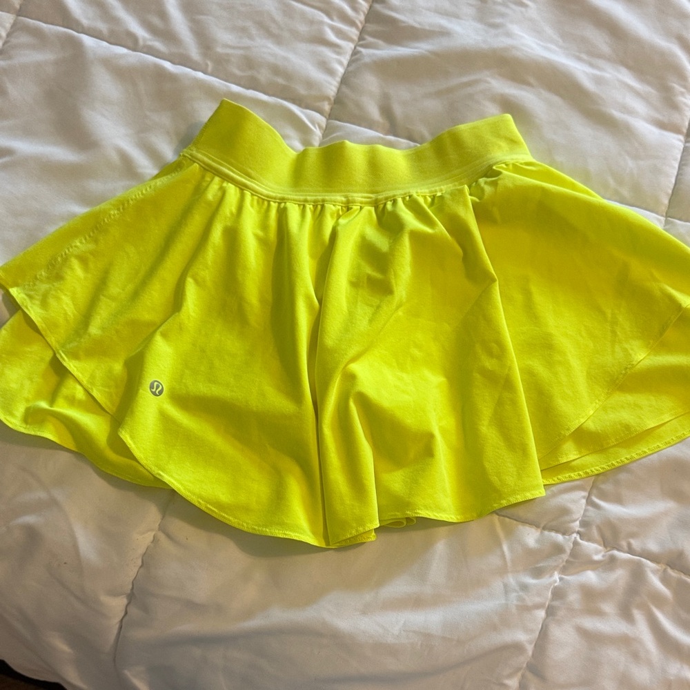 lululemon athletica Neon Yellow Mini Skirt